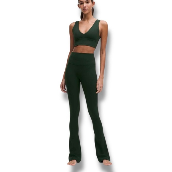 lululemon athletica Pants - LULULEMON Align Mini Flare Leggings *Regular - Rainforest Green 30” Length Sz 14